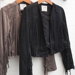 😍😍 Vintage A&F Suede Fringe Jacket 😍😍